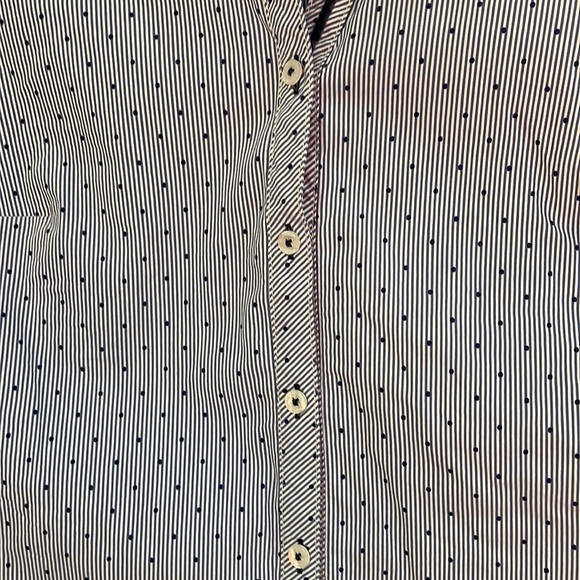 Gerry Webber button down blue stripe and polka dot shirt size Xl - Picture 3 of 4
